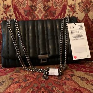 Zara quilted black purse
